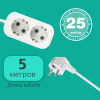 Удлинитель Smartbuy, 2 гнезда 5 метров 16А/3,5кВт с заземлением ПВС 3х1,0 (SBE-16-2-05-Z)/40
