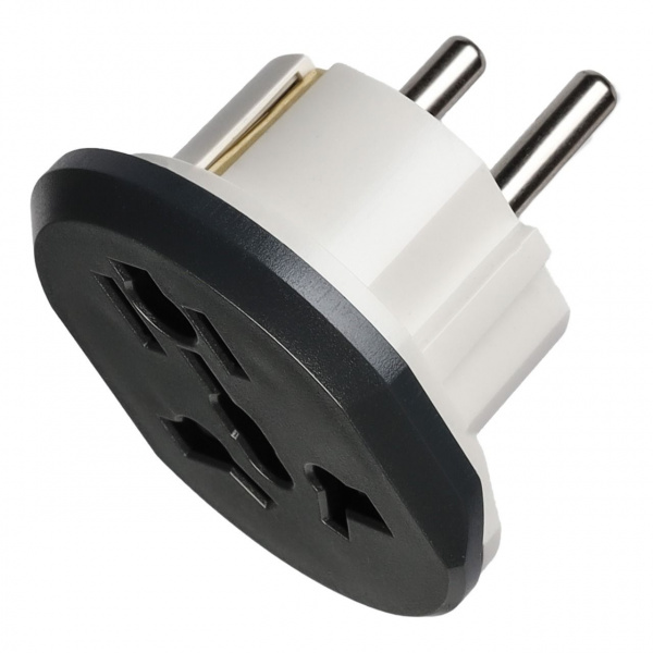 Универсальный переходник Smartbuy белый 16А 250В (SBE-16-S06-w)