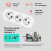 Удлинитель Smartbuy, 3 гнезда 3 метра 10А/2,2кВт без заземления ПВС 2х1,0 (SBE-10-3-03-N)/50