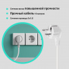 Удлинитель Smartbuy, 3 гнезда 10 метров 16А/3,5кВт с выкл.изаземлением ПВС 3х1,0(SBE-16-3-10-ZS)/20